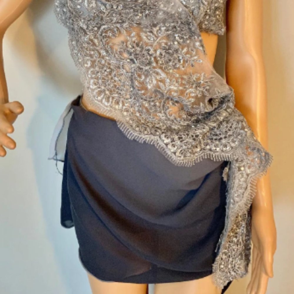 Silver Custom Dance Costume